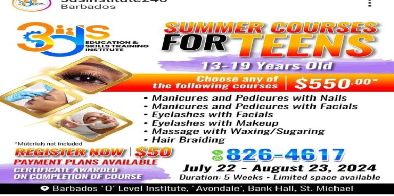 Teens Summer Course (Hair, Nails & Facials)